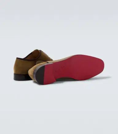 Christian Louboutin Greggory velvet, twill, and leather Oxford shoes | Thumbnail 3 Christian Louboutin Greggory velvet, twill, and leather Oxford shoes | Thumbnail 3