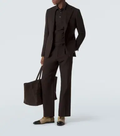 Christian Louboutin Greggory velvet, twill, and leather Oxford shoes | Thumbnail 7 Christian Louboutin Greggory velvet, twill, and leather Oxford shoes | Thumbnail 7