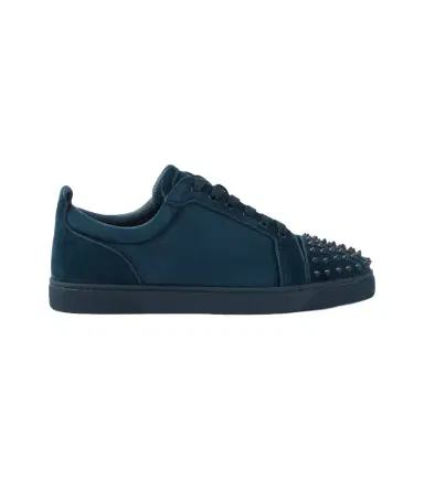 Christian Louboutin Louis Junior Spikes embellished suede sneakers | Thumbnail 1 Christian Louboutin Louis Junior Spikes embellished suede sneakers | Thumbnail 1