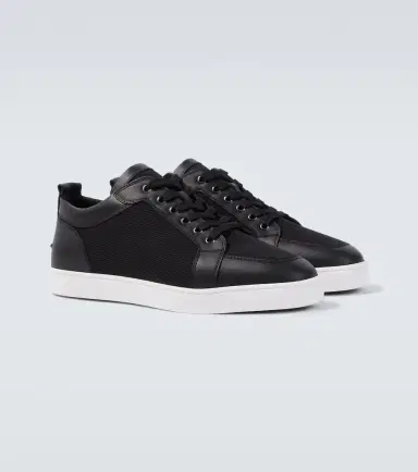 Christian Louboutin Rantulow leather-trimmed twill sneakers | Thumbnail 4 Christian Louboutin Rantulow leather-trimmed twill sneakers | Thumbnail 4