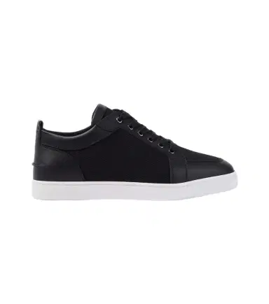 Christian Louboutin Rantulow leather-trimmed twill sneakers | Thumbnail 1 Christian Louboutin Rantulow leather-trimmed twill sneakers | Thumbnail 1