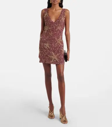 Rixo Christabel embellished minidress | Thumbnail 3