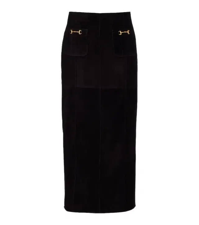 Rixo Edwina high-rise suede midi skirt