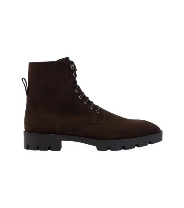 Christian Louboutin Caracolo Lion leather lace-up boots