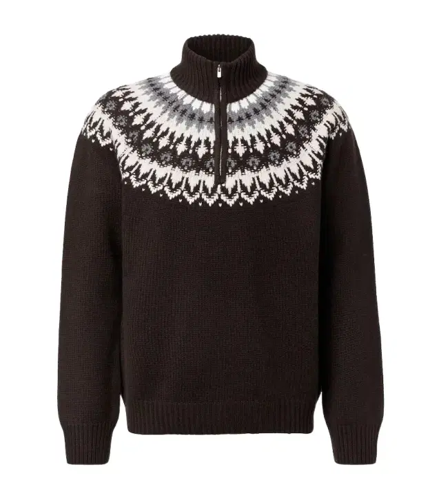 Mr Saint Gervais Fair Isle cashmere sweater