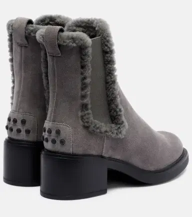 Tod's 60 shearling-trimmed suede ankle boots | Thumbnail 2 Tod's 60 shearling-trimmed suede ankle boots | Thumbnail 2
