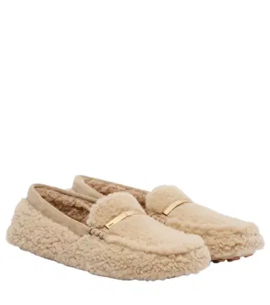Tod's Gommino shearling driving shoes | Thumbnail 1