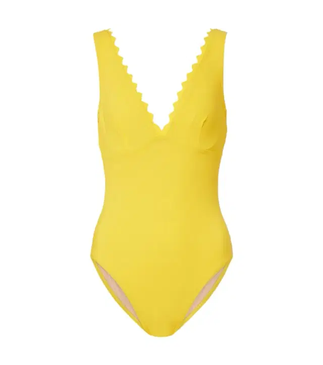 Karla Colletto Ines scalloped swimsuit