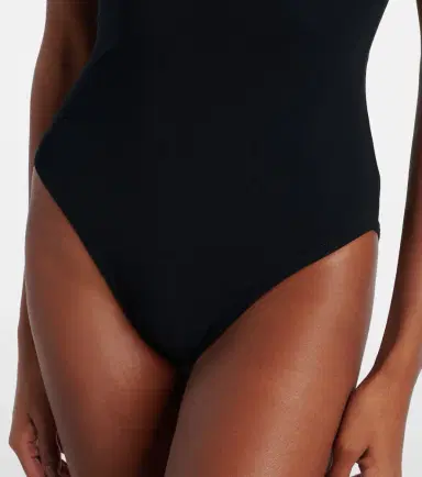 Karla Colletto Aria floral-appliqués one-shoulder swimsuit | Thumbnail 4
