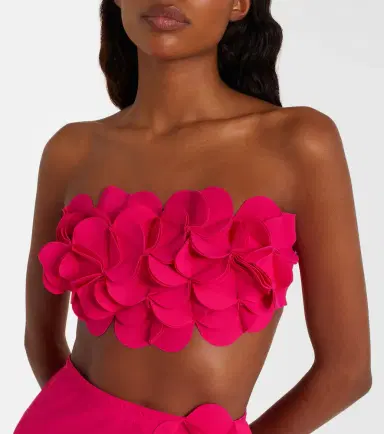 Karla Colletto Tess floral-appliqué bikini top | Thumbnail 4