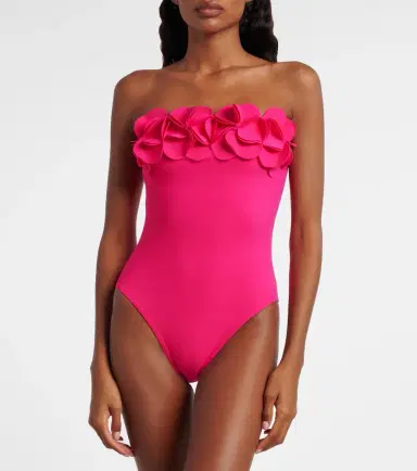Karla Colletto Tess floral-appliqué swimsuit | Thumbnail 2