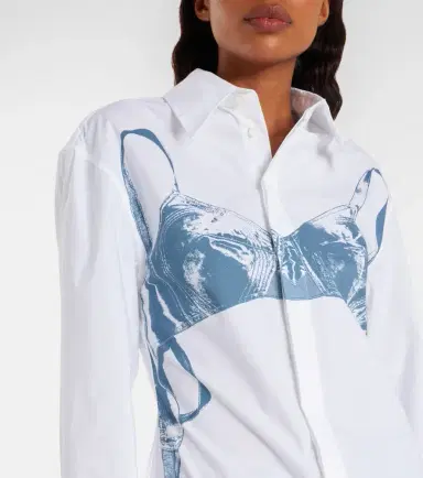 Jean Paul Gaultier Printed cotton-blend shirt | Thumbnail 2 Jean Paul Gaultier Printed cotton-blend shirt | Thumbnail 2