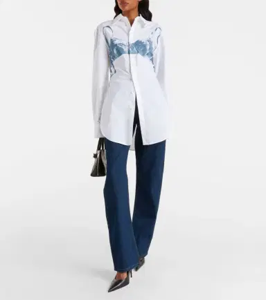 Jean Paul Gaultier Printed cotton-blend shirt | Thumbnail 6 Jean Paul Gaultier Printed cotton-blend shirt | Thumbnail 6