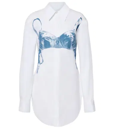 Jean Paul Gaultier Printed cotton-blend shirt | Thumbnail 1 Jean Paul Gaultier Printed cotton-blend shirt | Thumbnail 1