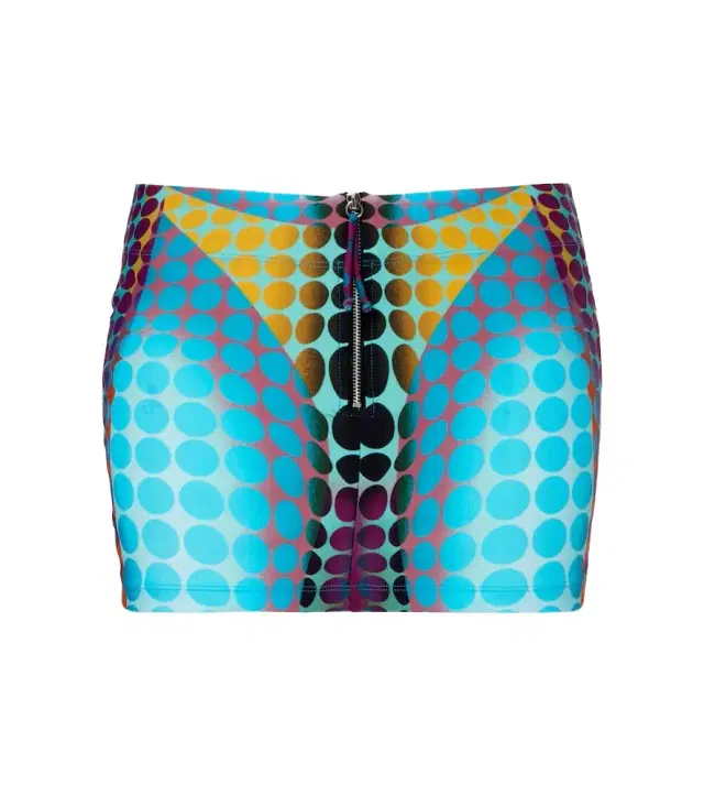 Re-Edition printed miniskirt