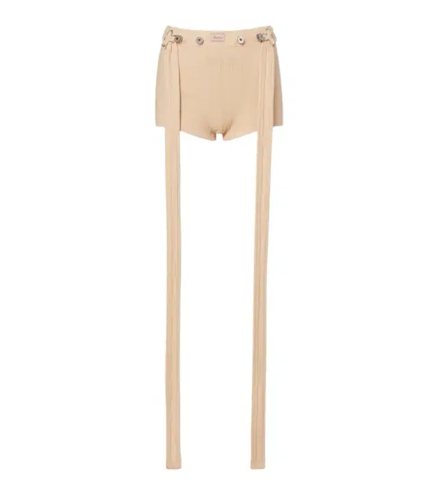 Ribbed-knit cotton shorts