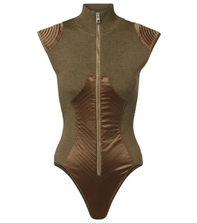 Wool-blend bodysuit