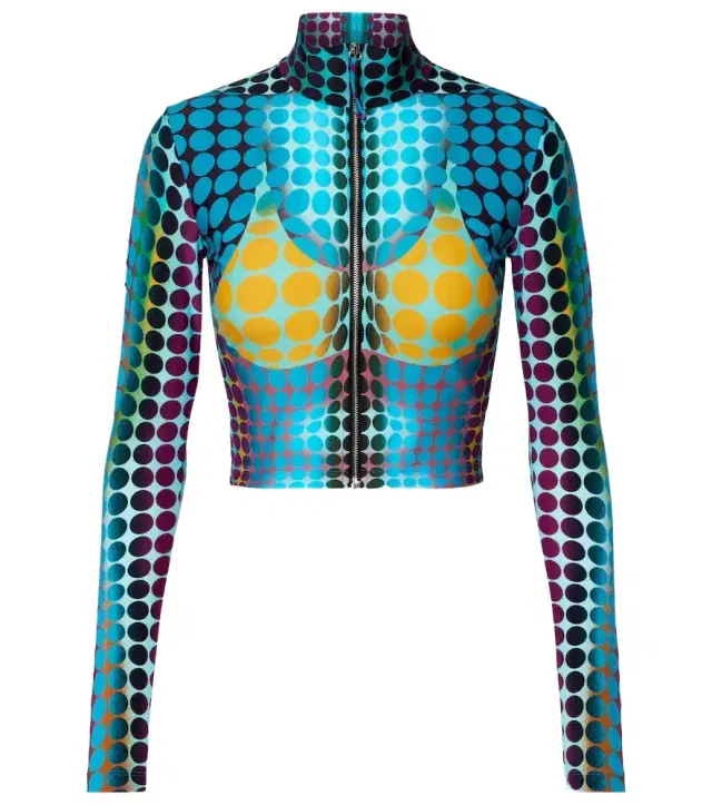Jean Paul Gaultier Re-Edition printed top