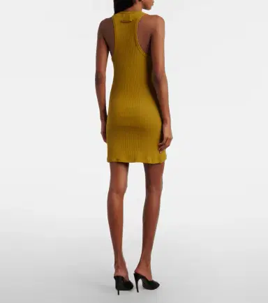 Jean Paul Gaultier Logo ribbed-knit cotton minidress | Thumbnail 2