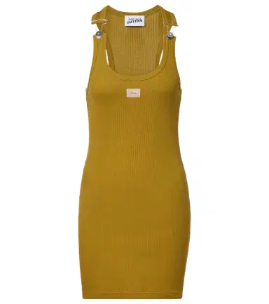 Jean Paul Gaultier Logo ribbed-knit cotton minidress | Thumbnail 1