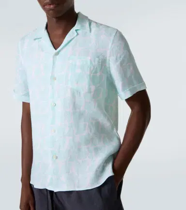 Vilebrequin Charli floral linen bowling shirt | Thumbnail 2