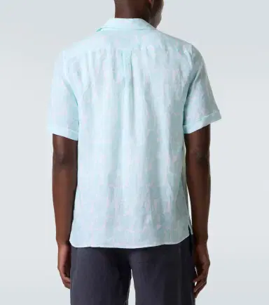 Vilebrequin Charli floral linen bowling shirt | Thumbnail 3
