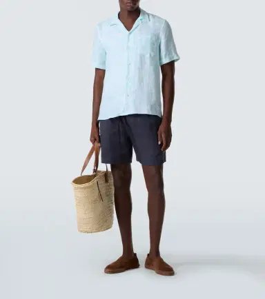 Vilebrequin Charli floral linen bowling shirt | Thumbnail 4