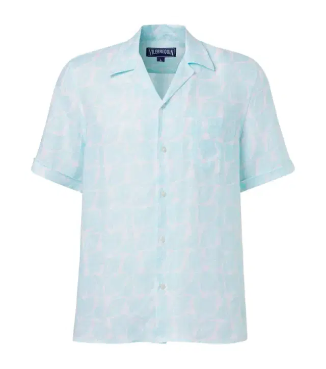Vilebrequin Charli floral linen bowling shirt
