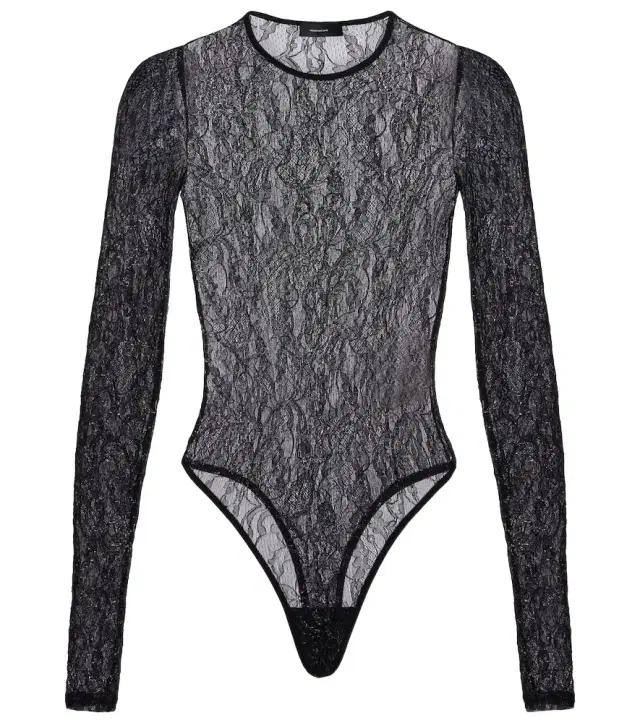 Wardrobe. NYC Floral lace bodysuit