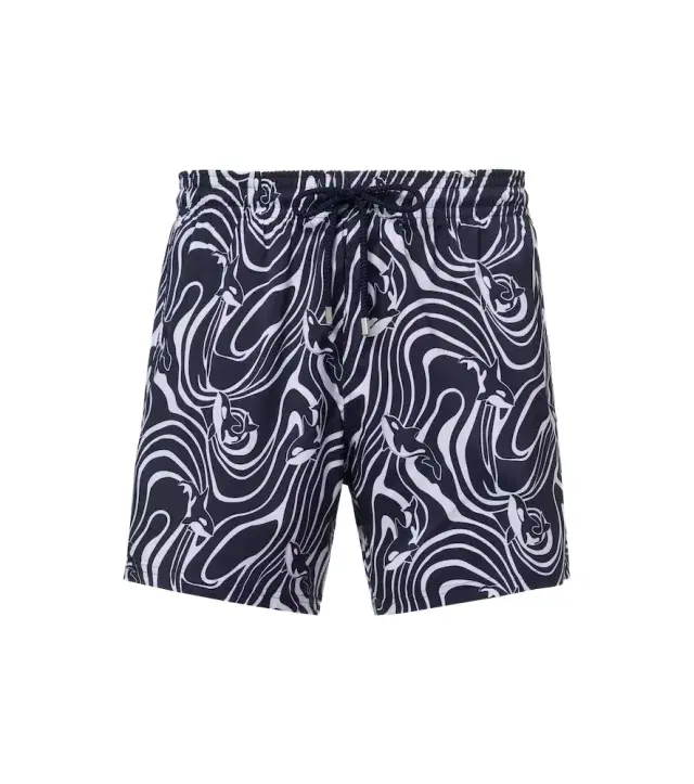 Printed swim trunks