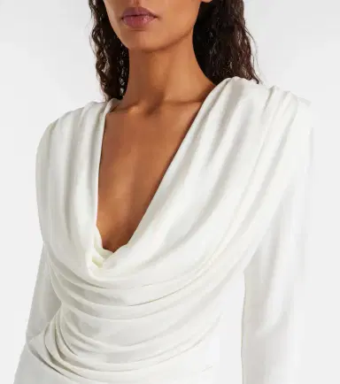 Wardrobe.NYC Wardrobe. NYC Draped jersey top | Thumbnail 6