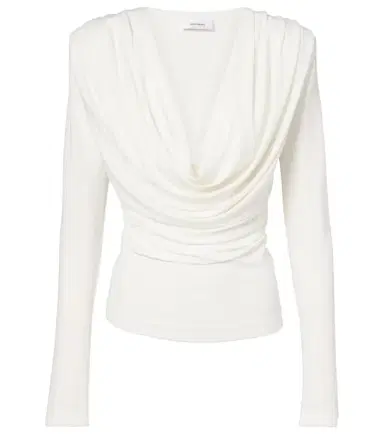 Wardrobe.NYC Wardrobe. NYC Draped jersey top | Thumbnail 1