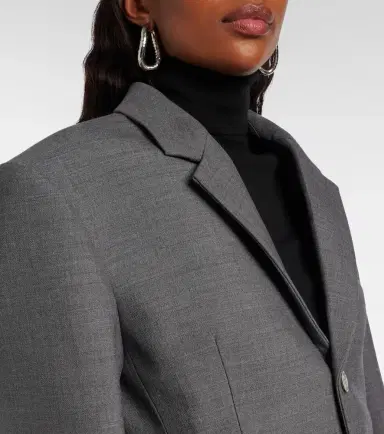 Wardrobe.NYC Wardrobe. NYC Peplum virgin wool blazer | Thumbnail 3 Wardrobe.NYC Wardrobe. NYC Peplum virgin wool blazer | Thumbnail 3