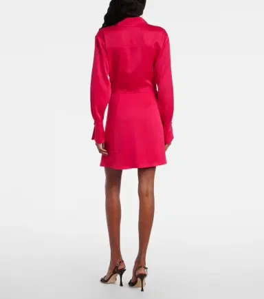 Simkhai Talit draped satin wrap dress | Thumbnail 3