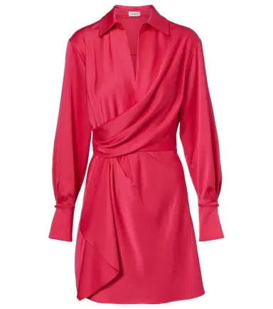 Simkhai Talit draped satin wrap dress | Thumbnail 1