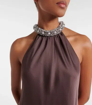 Simkhai Embellished satin top | Thumbnail 5 Simkhai Embellished satin top | Thumbnail 5