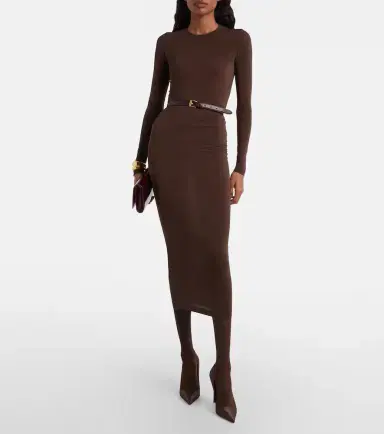 Wardrobe.NYC Wardrobe. NYC Sheer midi skirt | Thumbnail 5