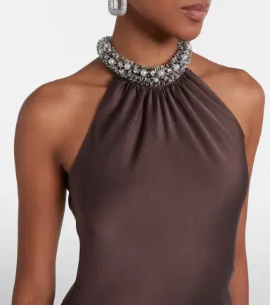 Simkhai Embellished satin gown | Thumbnail 2
