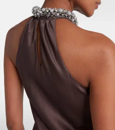 Simkhai Embellished satin gown | Thumbnail 3