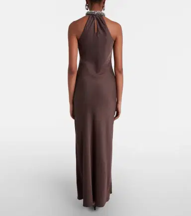 Simkhai Embellished satin gown | Thumbnail 4
