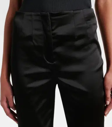 Veronica Beard Stila cropped high-rise satin slim pants | Thumbnail 2