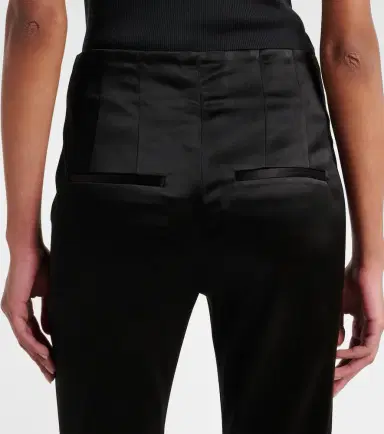 Veronica Beard Stila cropped high-rise satin slim pants | Thumbnail 3