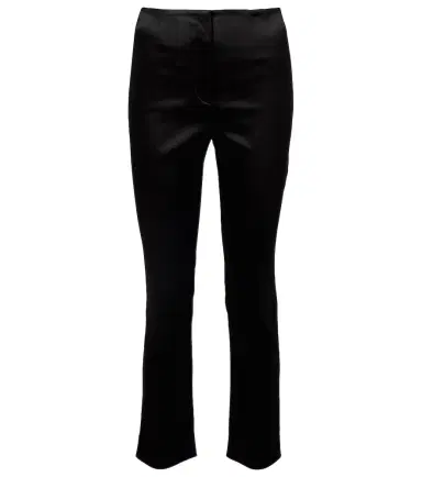 Veronica Beard Stila cropped high-rise satin slim pants | Thumbnail 1