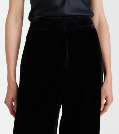 Veronica Beard Alex high-rise velvet wide-leg pants | Thumbnail 3