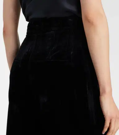 Veronica Beard Alex high-rise velvet wide-leg pants | Thumbnail 4