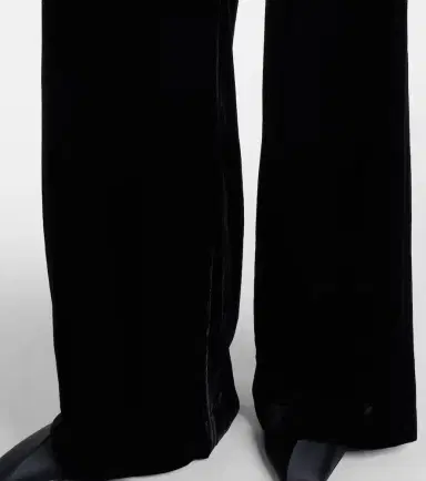 Veronica Beard Alex high-rise velvet wide-leg pants | Thumbnail 5