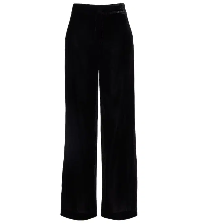 Alex high-rise velvet wide-leg pants