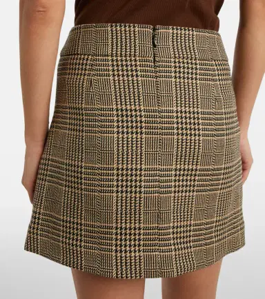 Veronica Beard Pavaline houndstooth miniskirt | Thumbnail 4