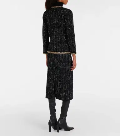 Veronica Beard Corbin tweed midi skirt | Thumbnail 3