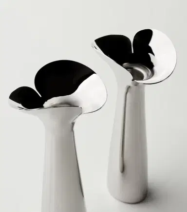 Georg Jensen Bloom Botanica set of 2 candle holders by Helle Damkjær | Thumbnail 3